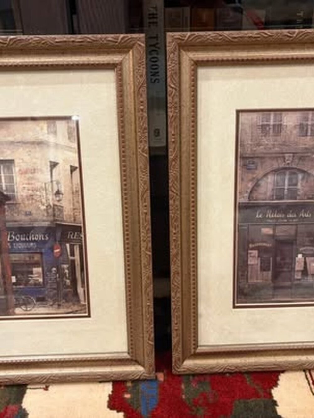 Chiu Tak Hak Framed Paris Street Scene Prints - Set of 2